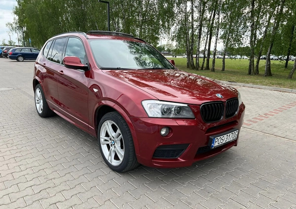 BMW X3 cena 65000 przebieg: 252000, rok produkcji 2012 z Ścinawa małe 232